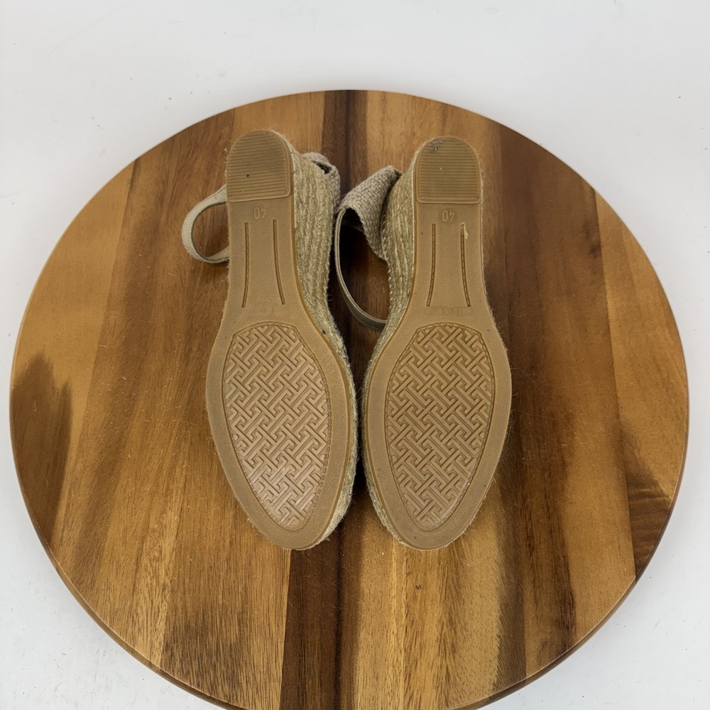 Womens Toni Pons Caldes Linen Ivory Espadrille Wedge Sandals Size EU 40 GUC - Picture 7 of 8